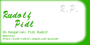 rudolf pidl business card